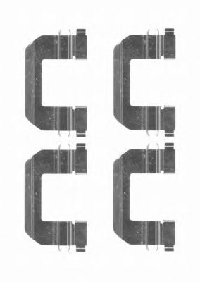 HELLA PAGID 8dz355204391 -  Комплектующие, колодки дискового тормоза